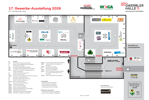 Hallenplan WEGA Halle 11 2026