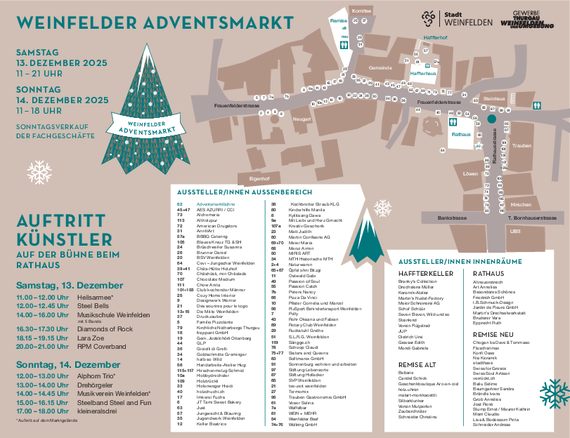 Adventsmarkt Weinfelden Standplan